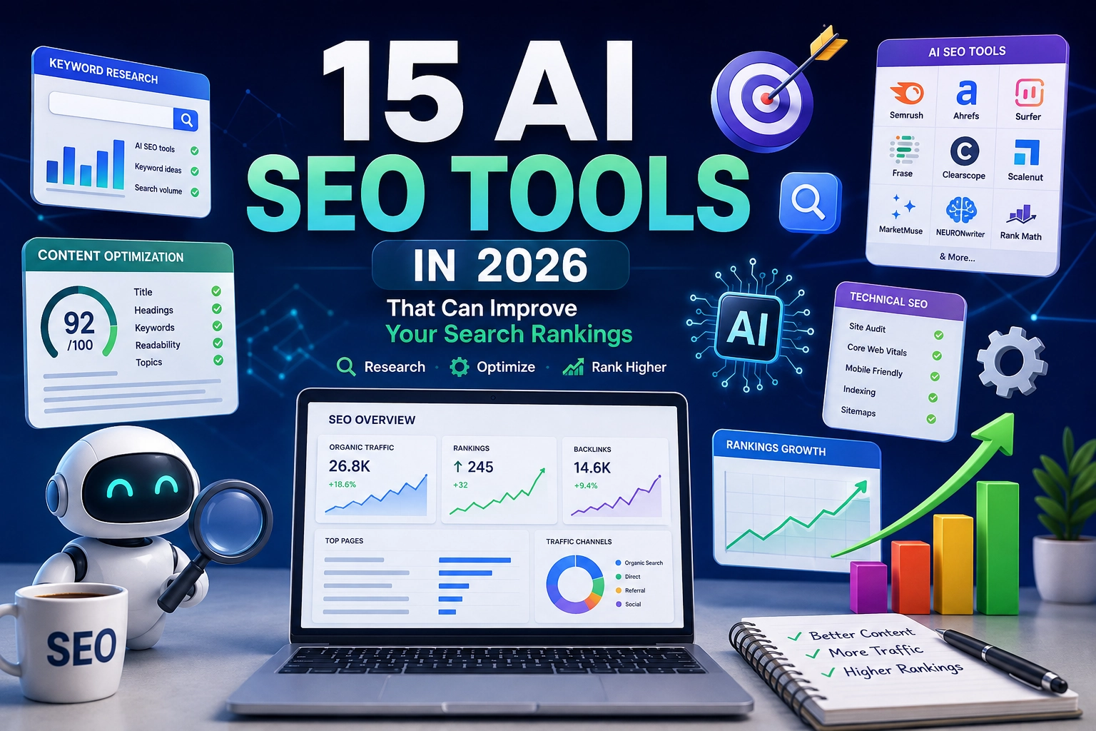 15 AI SEO Tools to Consider in 2026