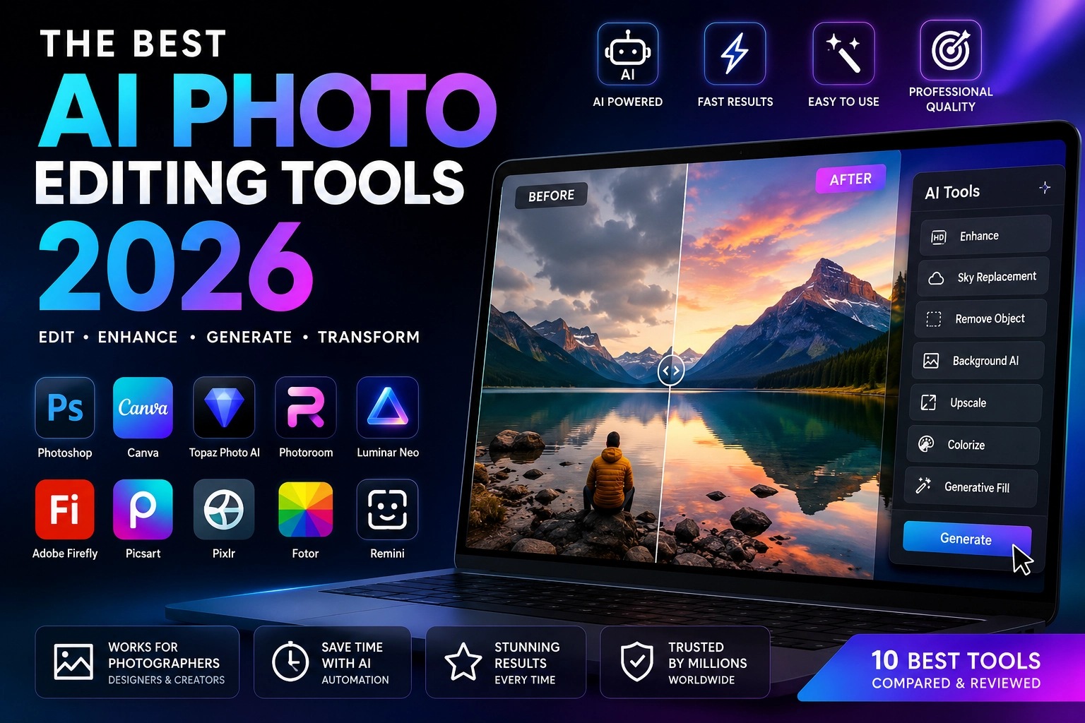 Best AI Photo Editing Tools in 2026