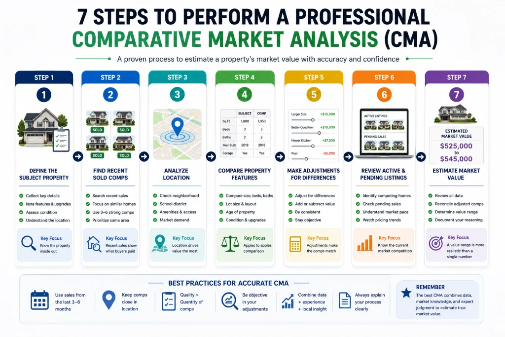 How to perform a comparative market analysis step by step